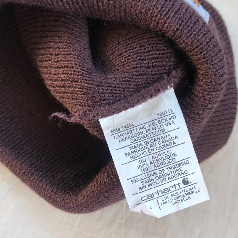 Maroon WOMANS New Carhartt Watch hat beanie NEW - Picture 5 of 6